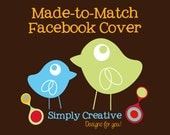 1 Made-To-Match Item - Facebook Cover Design - Matching Banner from any Premade Design from Simply Creative Designs