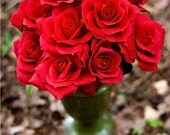 dozen (12) paper roses in your choice of color - paper flowers perfect for gifts, weddings, or decor
