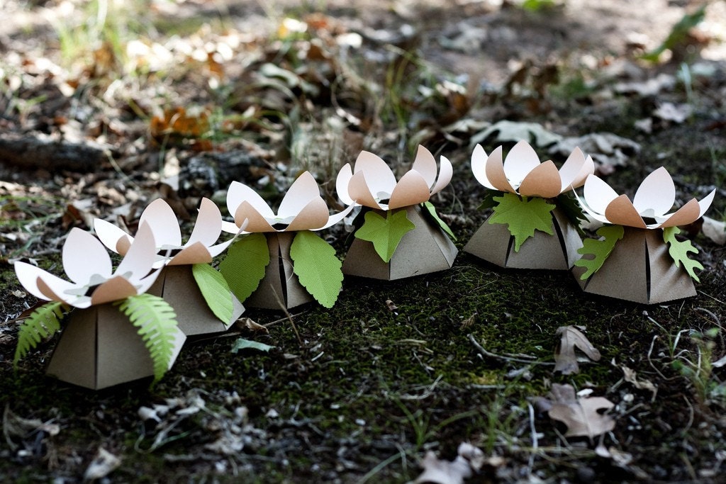 OAK LEAF add-on for our DIY favor boxes -10-count