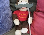 Recycled Wood  - Mustache on a Stick - Au Natural, Sophisticated Black, Patriotic  Red, White, and Blue . . . Or