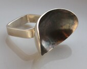 Oxidized Silver Pi Ring