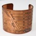 Chicago Map Copper Cuff Bracelet - River West