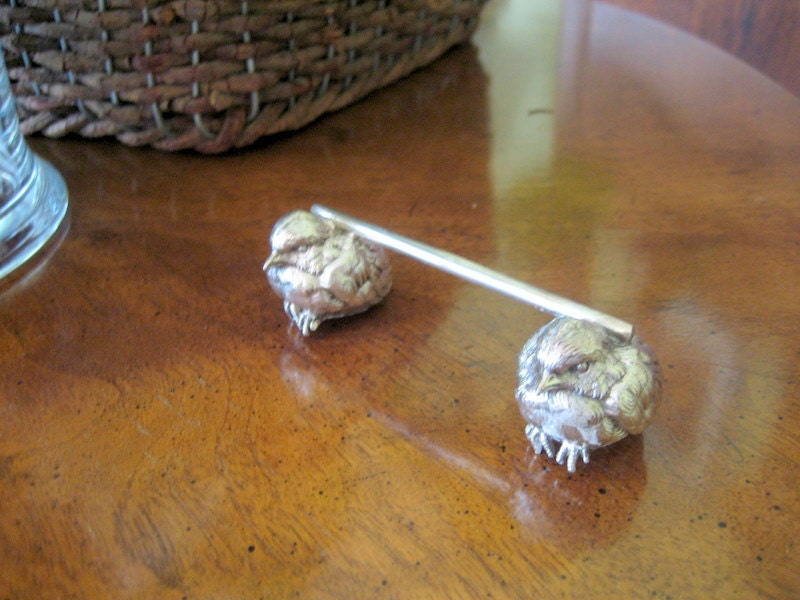 Vintage Silver Plate Chicks Knife Rest