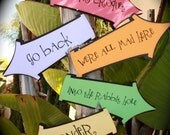 Alice in Wonderland/Mad Hatter party signs...NEW
