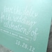 Mint Green Calligraphy Save the Date Postcard