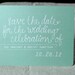 Mint Green Calligraphy Save the Date Postcard