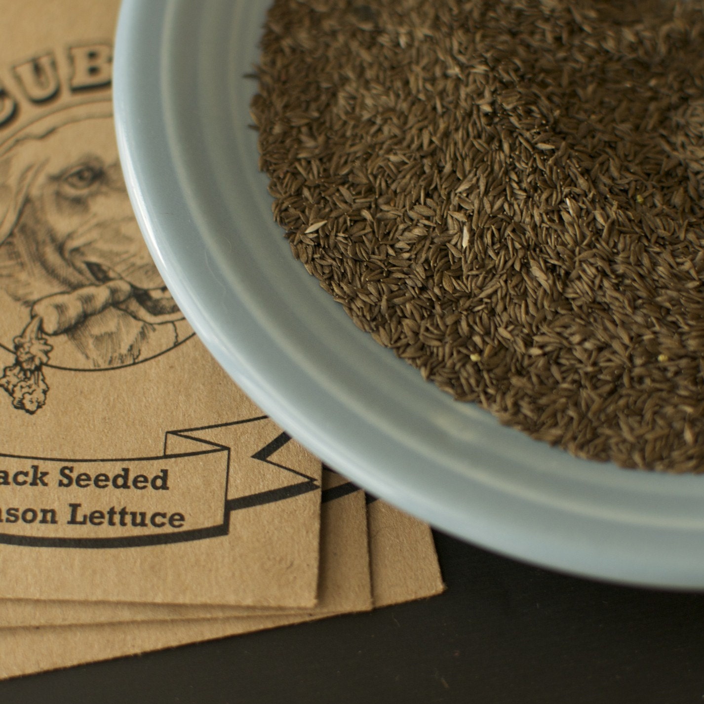 Organic Black Seeded Simpson Heirloom Lettuce Seeds