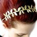 Grecian Goddess Golden Leaf Crown Headband