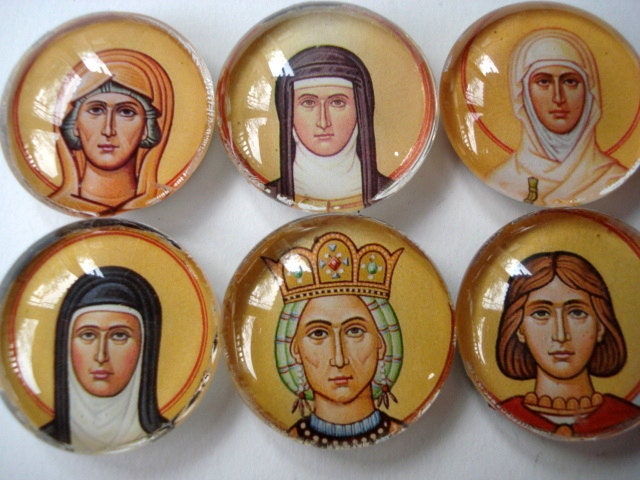Female Saints Icon Magnets