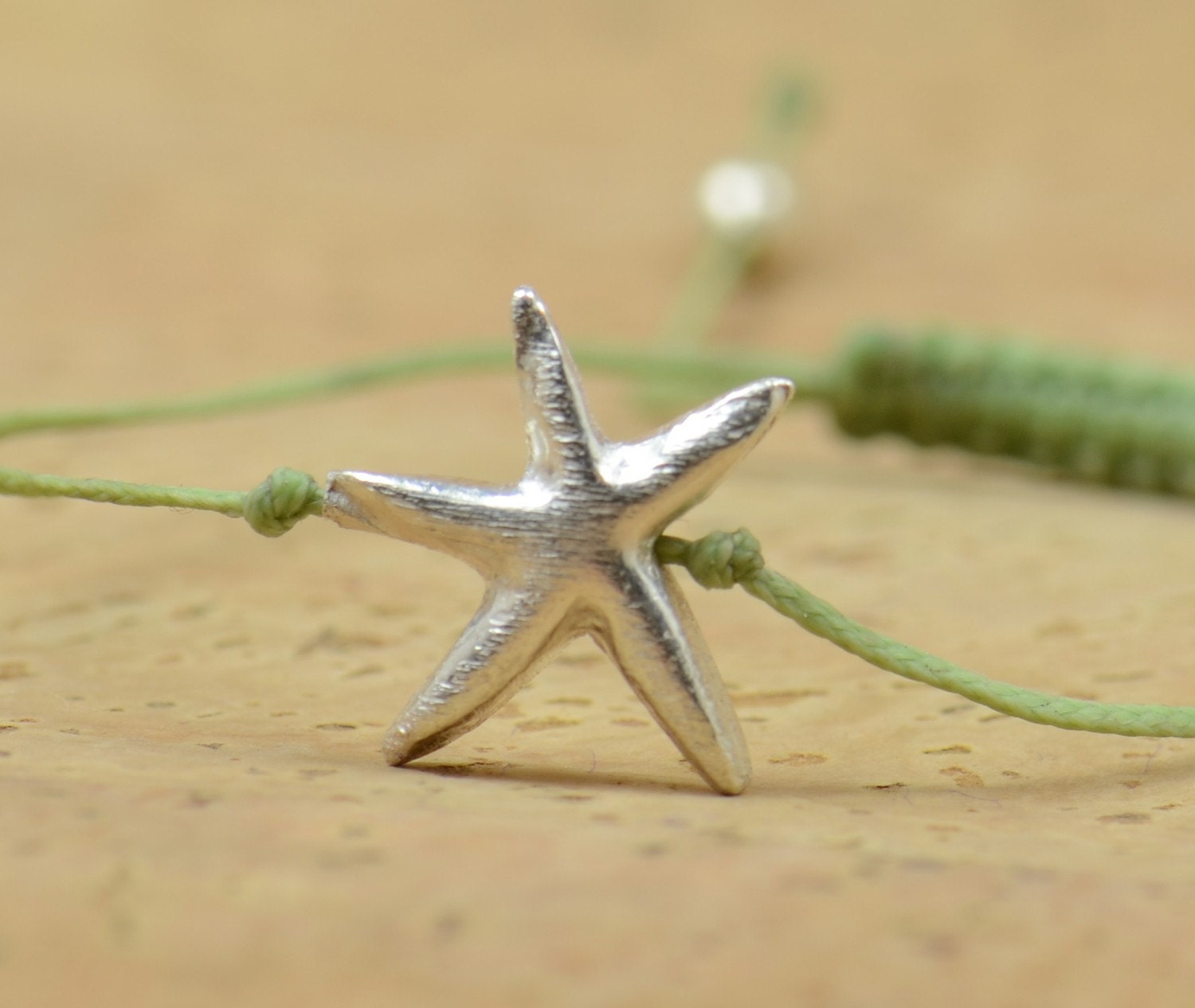 Star charm bracelet sterling silver