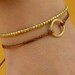 1,5 cm eternity circle gold Karma bracelet