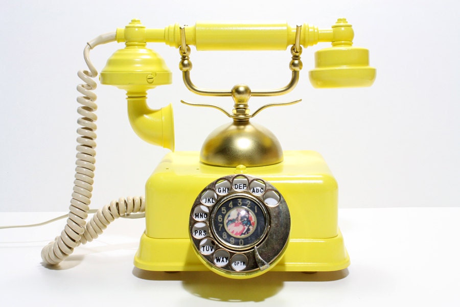 RESERVED FOR DAN -- Refurished Vintage Victorian Rotary Phone