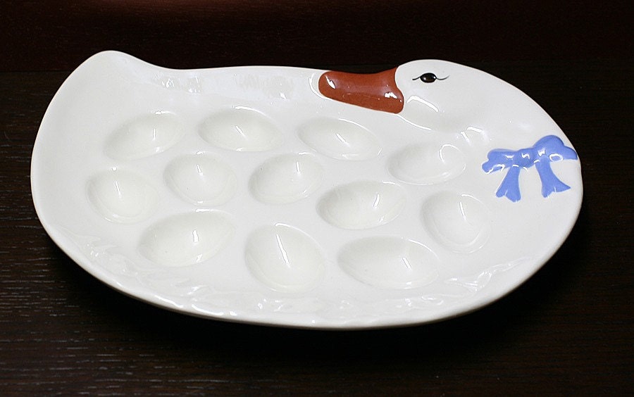 Ceramic Duck Shaped Plate