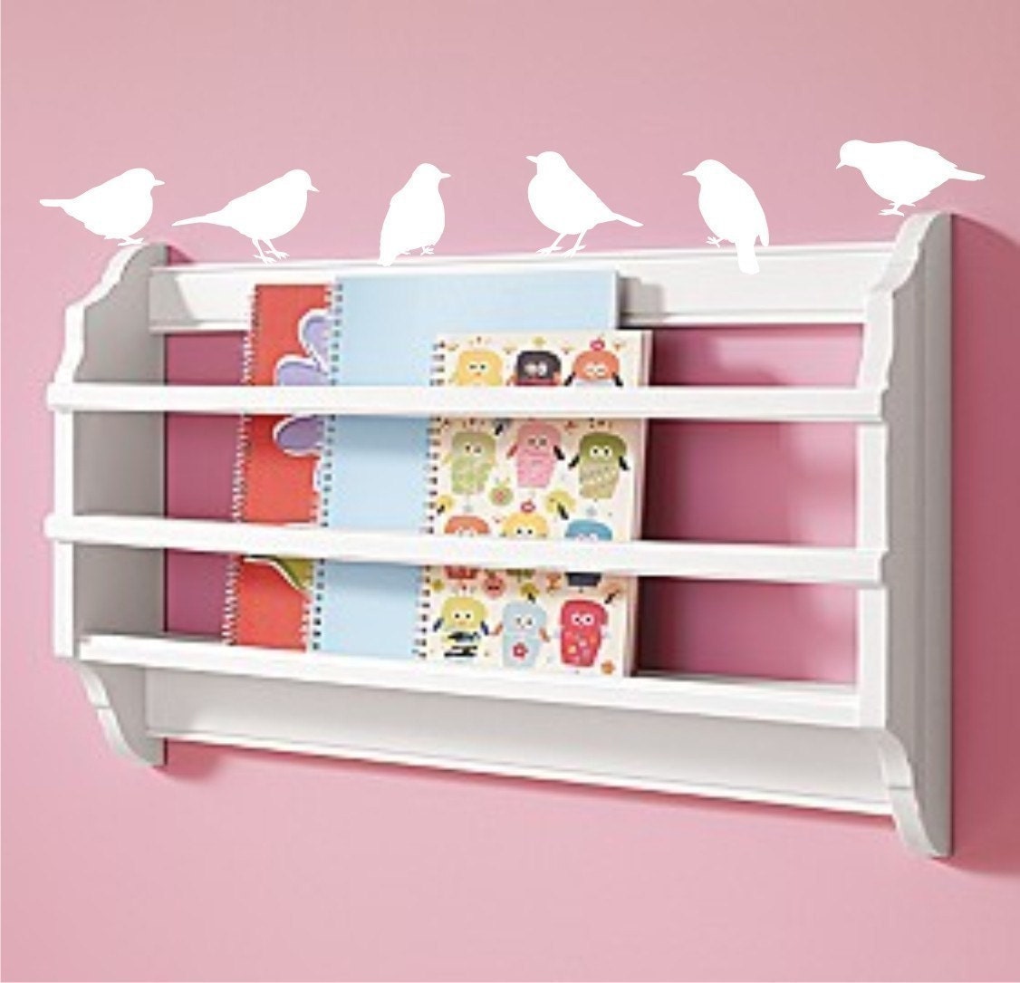 Birds wall decal Set of 6