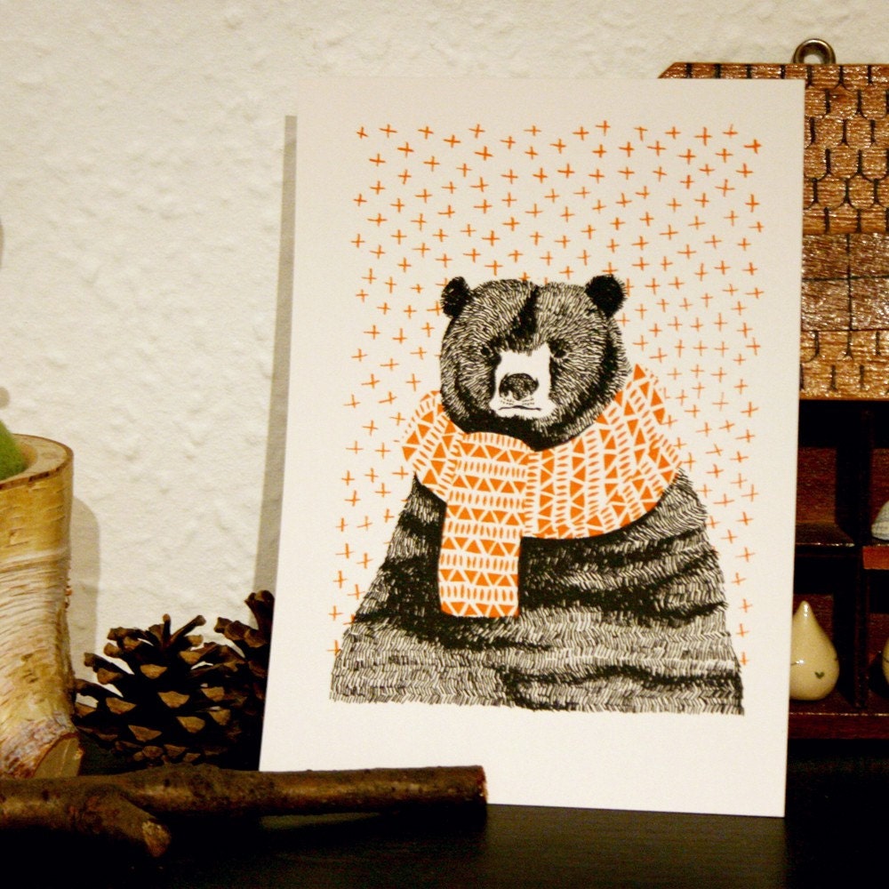 January Bear print