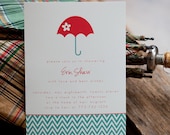 Bridal Shower Invitations, Umbrella