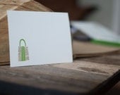 Purse Note Cards with Vintage Dictionary Envelopes