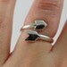 bent arrow ring sterling silver