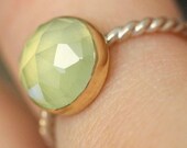 Prehnite In 14K Gold Ring - Made To Order
