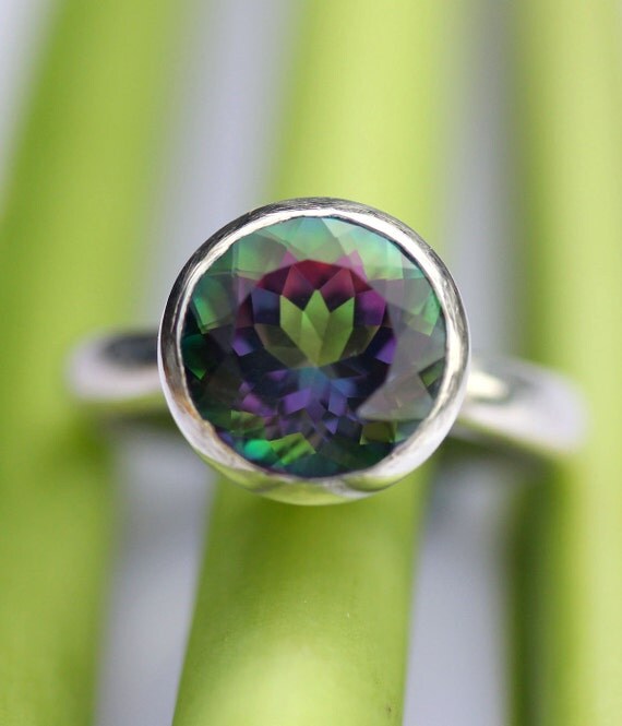 Mystic Topaz In Nickel Free Sterling Silver Ring - Made To Order