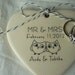 CUSTOM Porcelain Heart Ring Holder - MR & MRS Owls