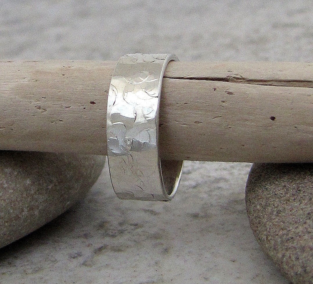 Mens Wedding Band Silver Wedding Ring Hammered Silver Ring Distressed ... Mens Wedding Band Silver Wedding Ring Hammered Silver Ring Distressed ...