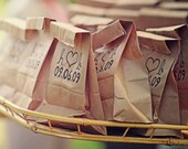 100 Standup Wedding Program Bags or Favors and Exit-Send Off All-In-One