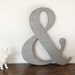 Ampersand wooden signs photo props custom sign shabby chic You Choose Color