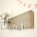 hook key wall vase wood sconce shabby chic cottage style Metallic Taupe