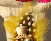 Top Hat Boutonniere - Alice in Wonderland