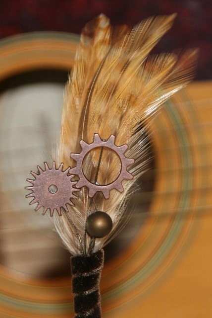 Gear and Sprocket Boutonniere Corsage, Steampunk