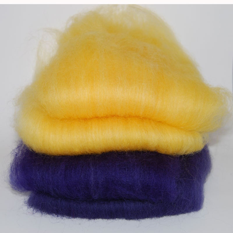 Romney Golden Days Purple Nights Batts- 4 ounces