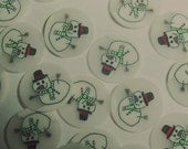 20 SLICES Snowman Fimo Nail Art