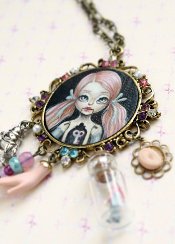Dolls Heart bjd automata. doll parts. art cameo by KarolinFelix