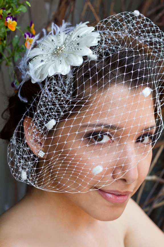 Poppea Birdcage Veil