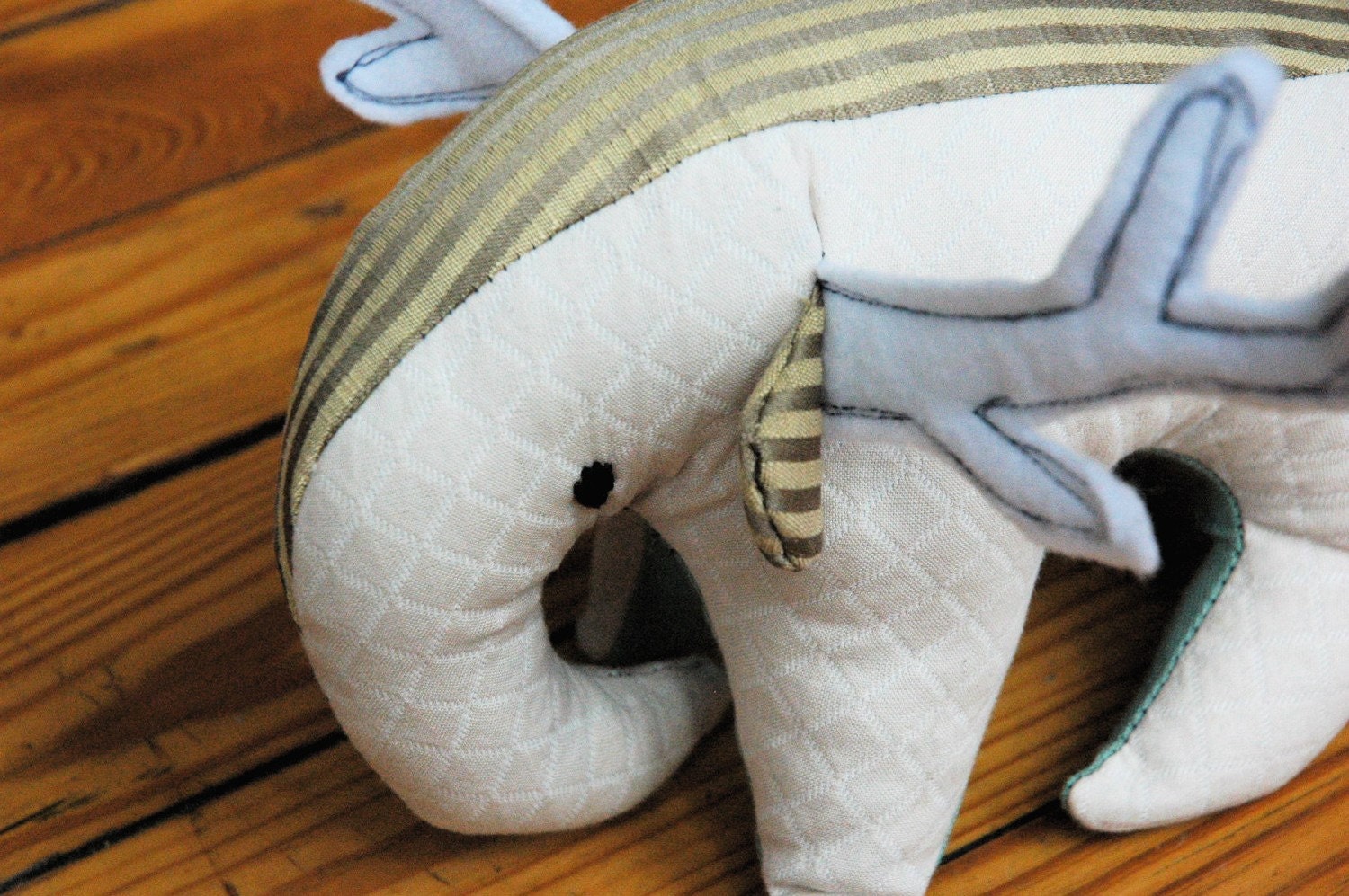 Ella the Elephantelope - vintage fabric plush critter