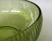 Vintage Green Glass Bowl - E.O. Brody