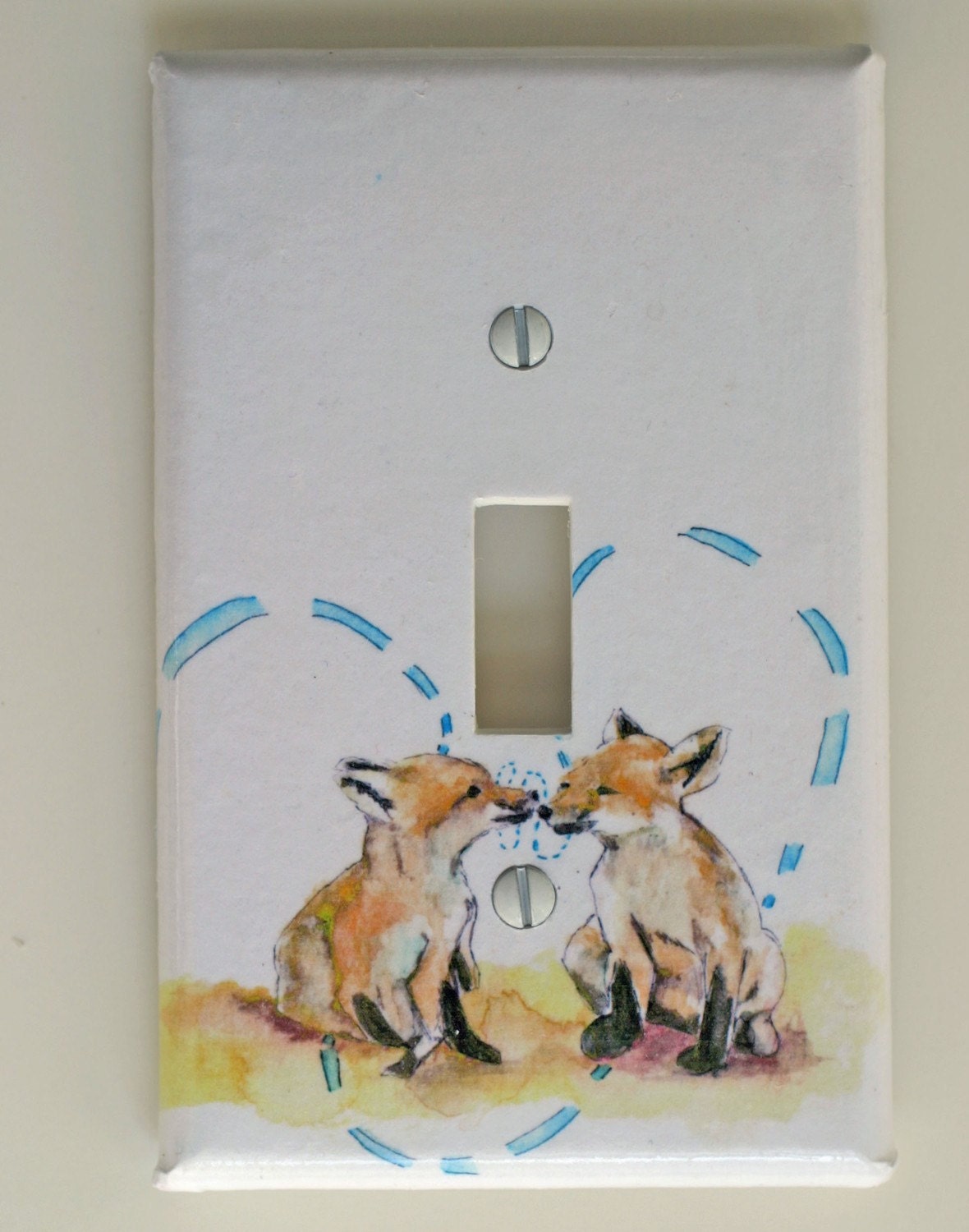 Baby Foxes Decorative Light Switch Cover Plate Great Baby Nursery Art Decor, Kids Room Decor, And Everywhere Else