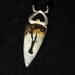 Natural, Chinese Painting Jasper, Cabochon Beaded Necklace with Yellow Sapphire and Black Onyx, Free Ship, One of a kind