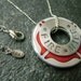 Stamped Fire Department Washer Necklace - Fire Wife