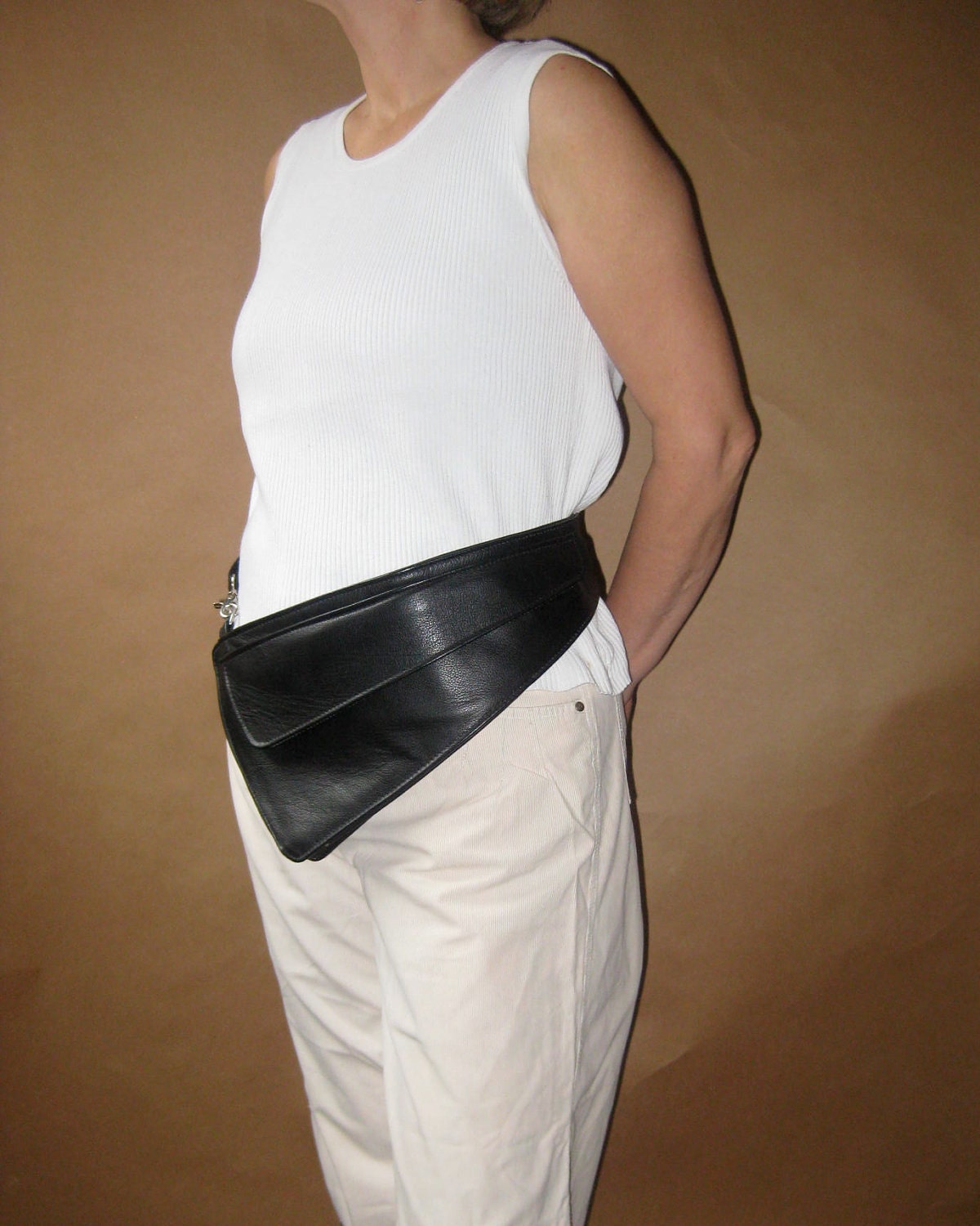 Leather Belt Pouch, Fanny Pack, Hipster, Passport Holder-THE VICTORIA
