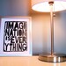 LINOCUT PRINT - Imagination is everything BLACK letterpress typography poster 8x10