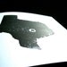 PRINT - Austin TEXAS map - block print 8x10