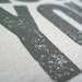 LETTERPRESS PRINT - Every day I love you - quote GREY typography poster 8x10