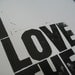 POSTER - I love you... black linocut typography print 10x18 letterpress quote