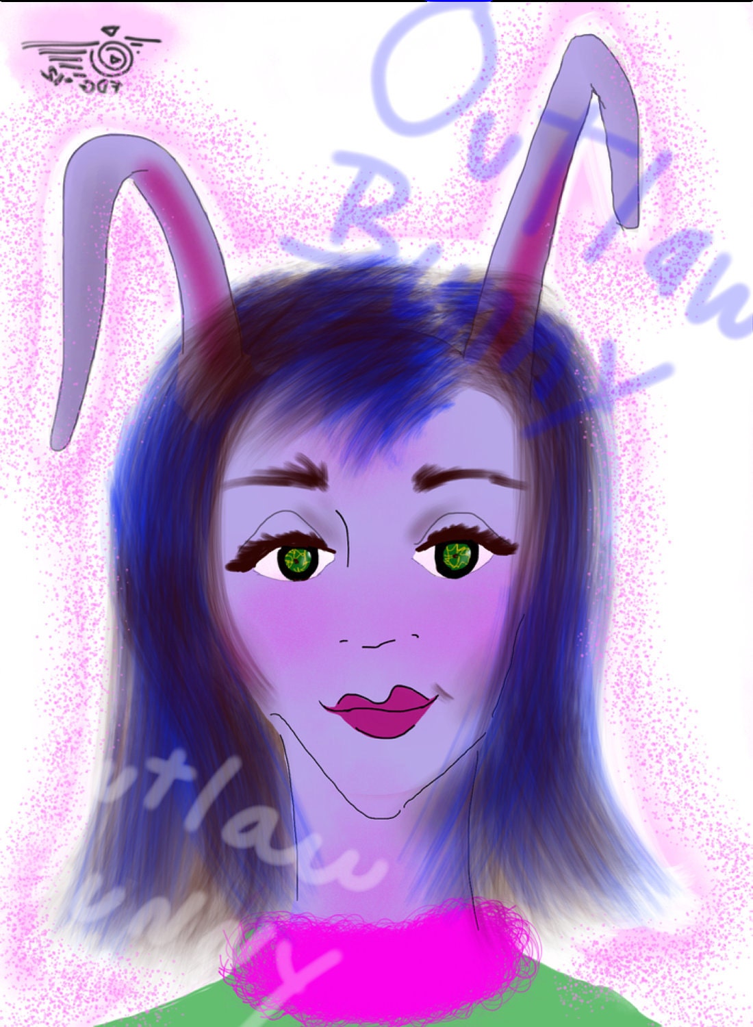 Child with Bunny Ears Limited First Edition Print