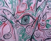 Eye of Fatima Altar Cloth Hand-Painted