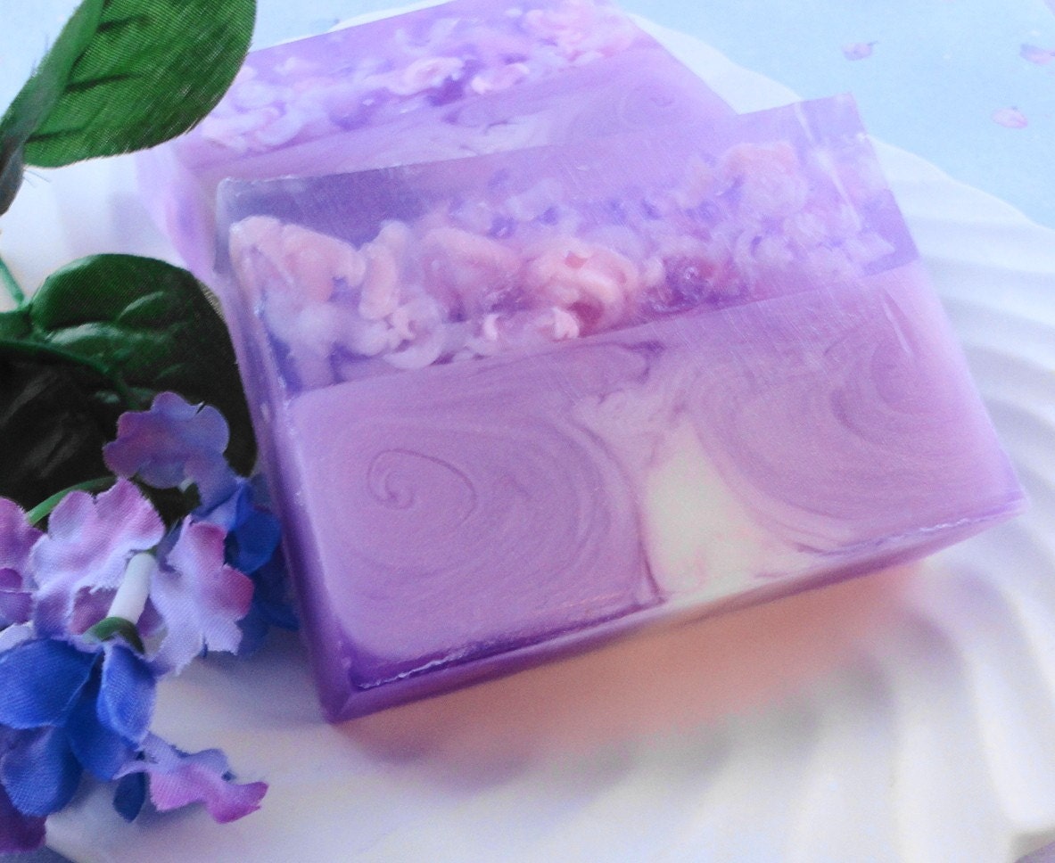 Soap - Country Fresh Lilac  Soap Made with Goats Milk - Glycerin Soap - Handmade Soap - Spring