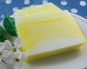 Soap - Lemon Cream Soap With Goats Milk - Glycerin Soap - Handmade Soap