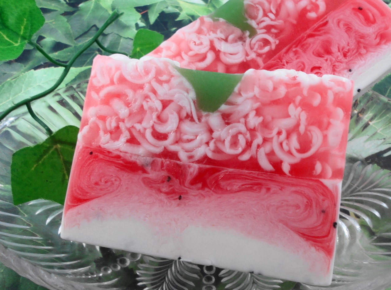 Soap - Strawberries and Cream Soap made with Shea Butter - Glycerin Soap - Handmade Soap